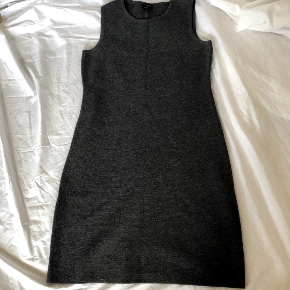 Talbots 100% merino wool long dress sleeveless